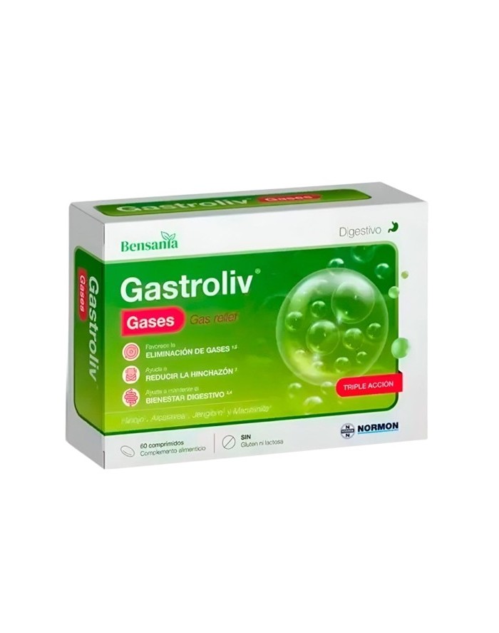 Bensania Gastroliv Gases 60 tablets