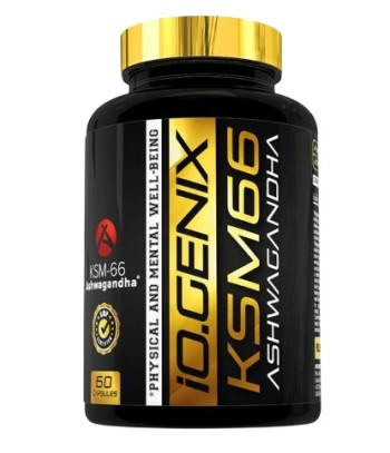 iO Genix Ashwawandha KSM66 Vegan 60 Capsules