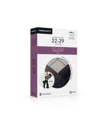 Calcetin Farmalastic Nor Azul Rombo Extg A-d