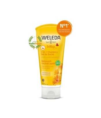 Weleda 2 en 1 Champú y Gel de Ducha Caléndula 200 ml