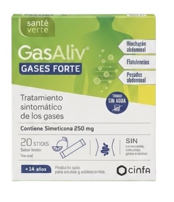Santé Verte Gasaliv Gases Forte 250 mg 20 sticks