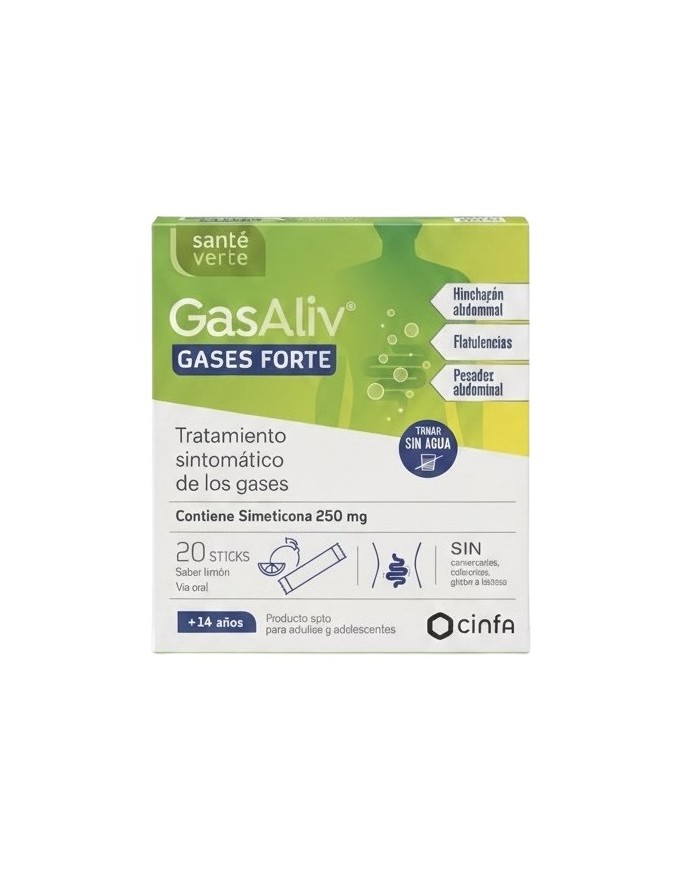 Sante Verte Gasaliv Gases Forte 250 mg 20