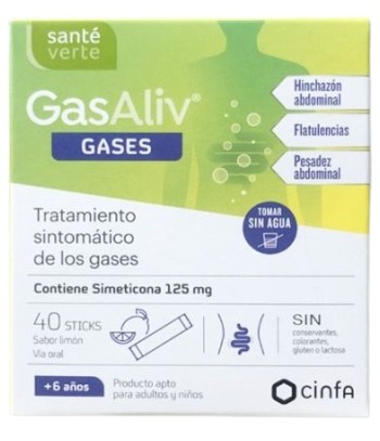 Santé Verte Gasaliv Gases 125 ml 40 Sobres