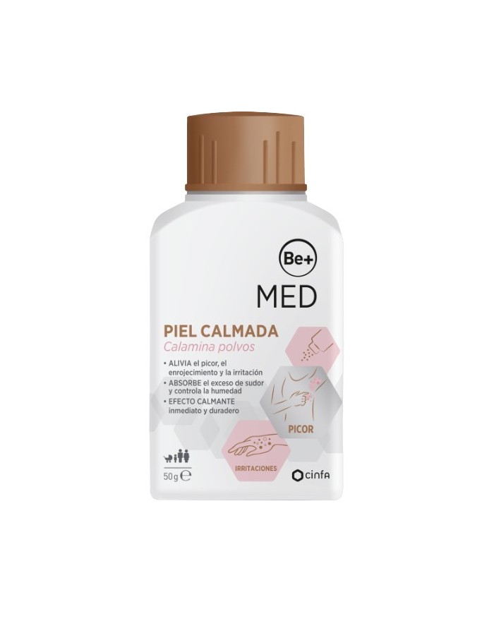 Be+ Mediano Piel Calmada Calamina Polvo 50 gr