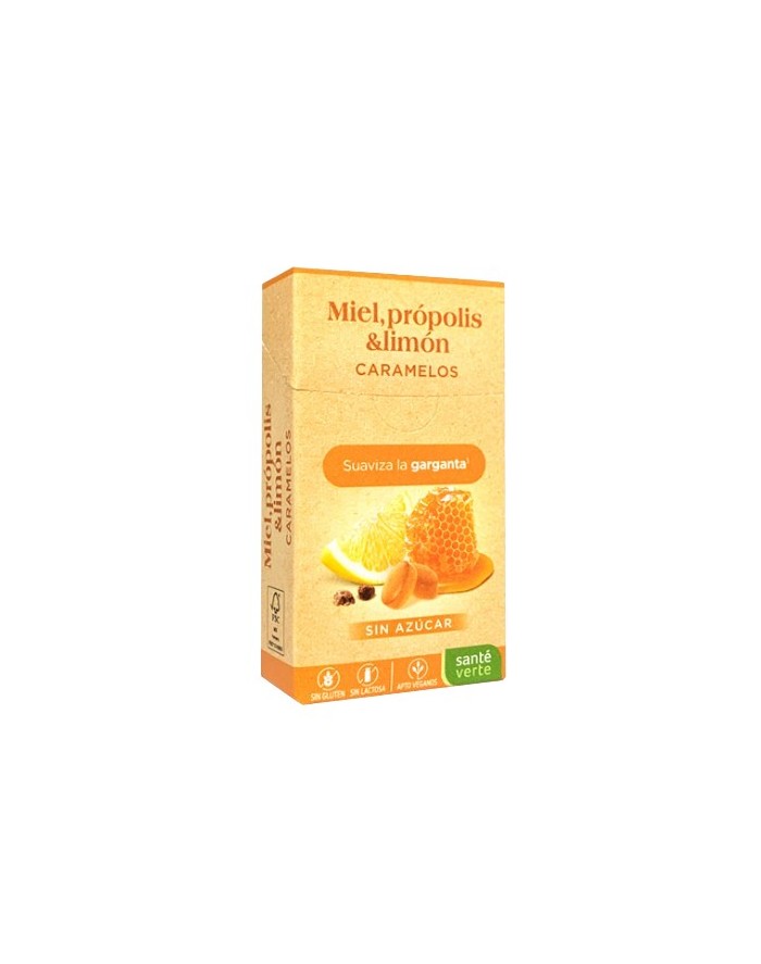 Santé Verte Caramelo Miel Própolis Limón 35 gr Caja