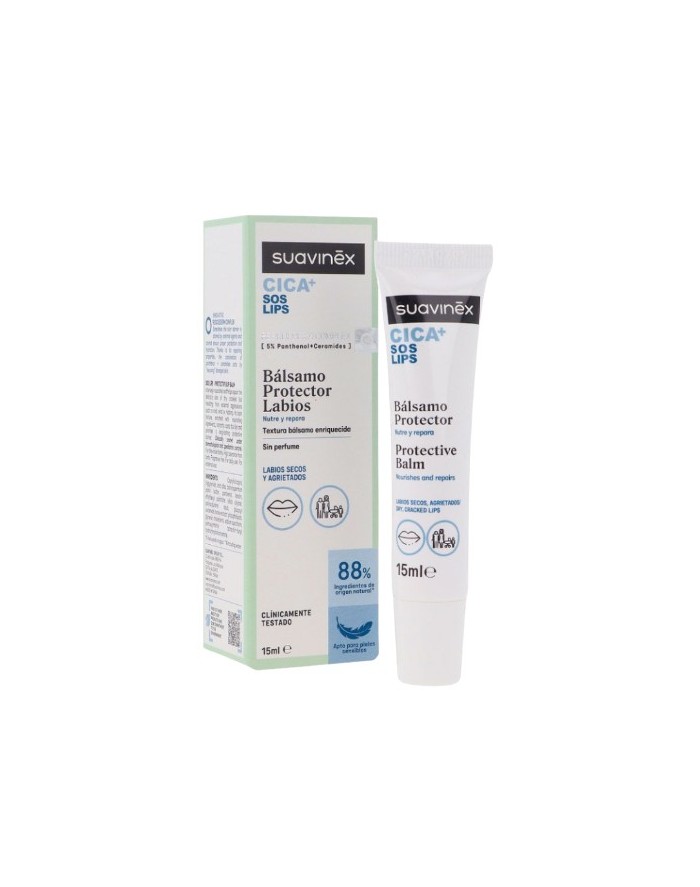 Suavinex Bálsamo Labios Cica+ SOS Lips 15 ml