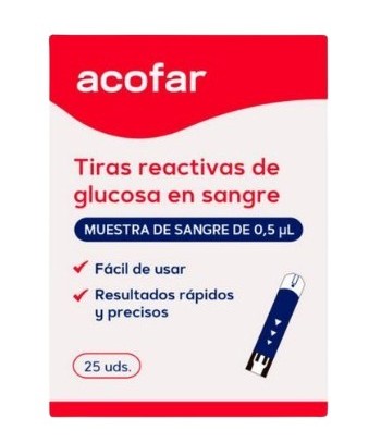 Buy Acofar Blood Glucose Test Strips TD-4283 25...