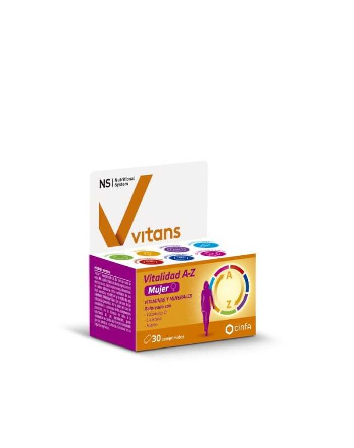 NS Vitans Vitalidad A-Z Mujer 30 comprimidos