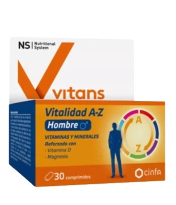 NS Vitans Vitalidad A-Z Hombre 30 comprimidos