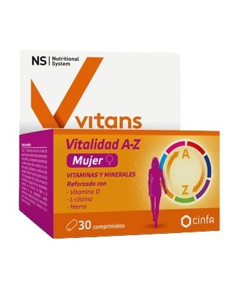 NS Vitans Vitality A-Z for Women 30 tablets