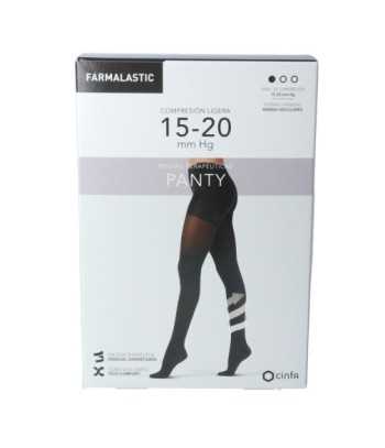 Panty Farmalastic Mujer Compresión Ligera Color Negro Talla L