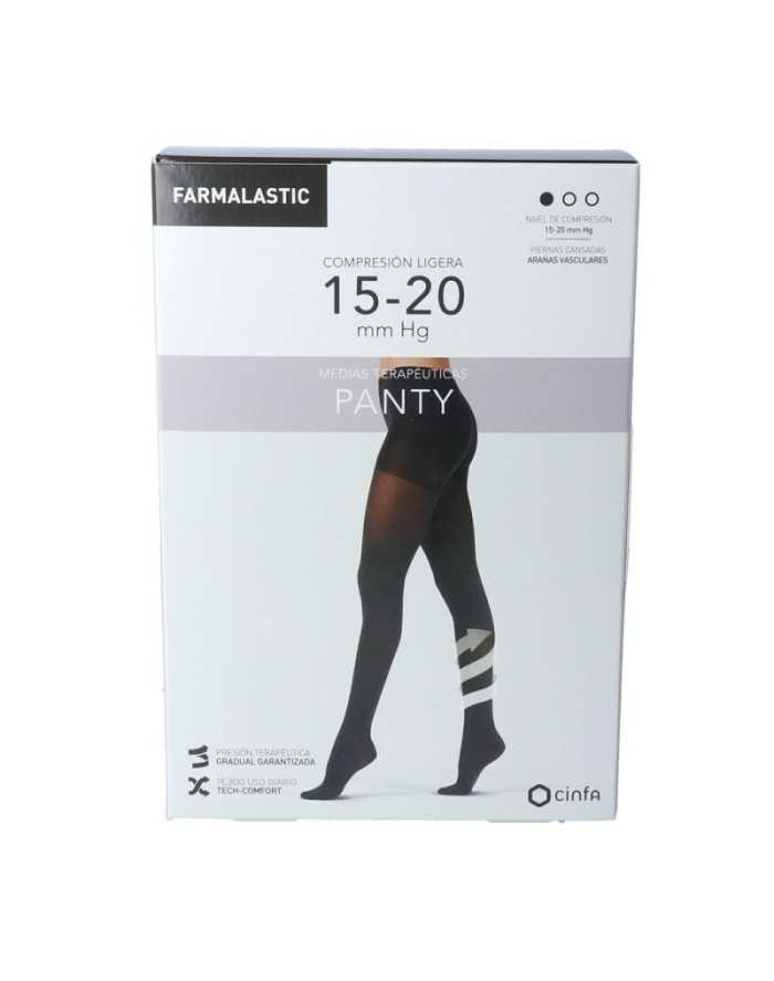 Panty Farmalastic Mujer Compresión Ligera Color Negro Talla L