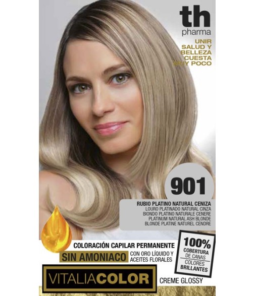 TH Pharma Vitalia Dye 901 Natural Ash Platinum Blonde