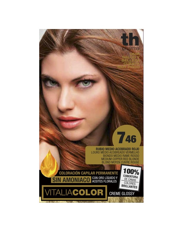 TH Pharma Vitalia Dye 746 Medium Copper Red Blonde