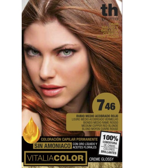 TH Pharma Vitalia Dye 746 Medium Copper Red Blonde