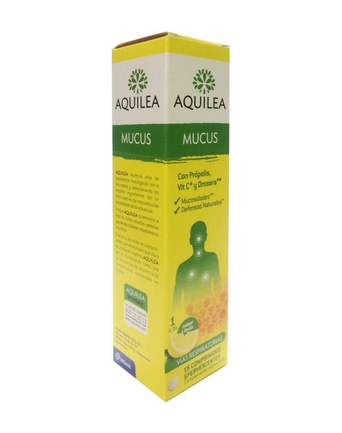 Aquilea Mucus Lemon Flavor 15 Effervescent Tablets