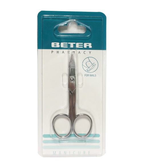 Beter chrome curved manicure nail scissors