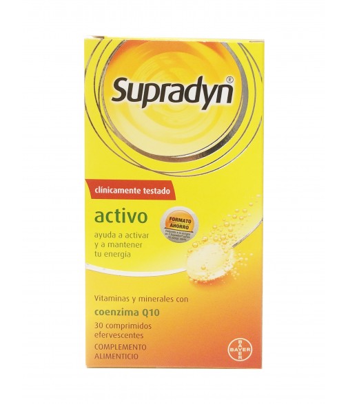Supradyn Activo Q10 30 Comprimidos Efervescentes