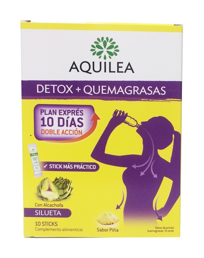 Aquilea Detox + Fat Burner Pineapple Flavor 10 Sticks