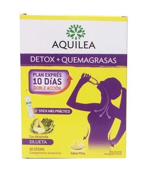 Aquilea Detox + Fat Burner Pineapple Flavor 10 Sticks
