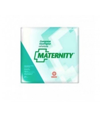 Compresa Indas maternity celulosa 25 unidades