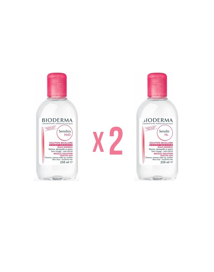 Pack 2 Units - Bioderma Sensibio H2O Micellar Water 250 ml