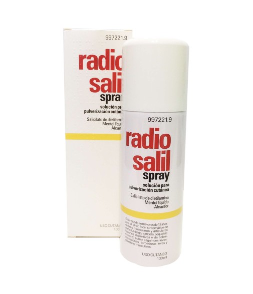 Radio salil spray solucion para pulverizacion cutanea , 1 envase a presión de 130 ml