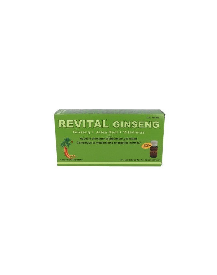 Revital Ginseng + Royal Jelly + Vitamins 20 Easy-Open 10cc Drinkable Vials
