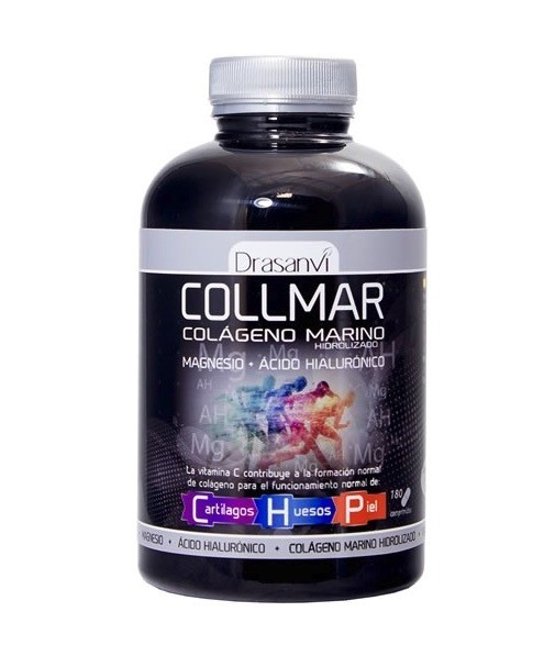 Collmar Colágeno Marino Hidrolizado + Magnesio + Ácido Hialurónico 180 Comprimidos