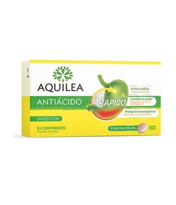 Aquilea Antacid Fast Effect 24 Trilayer Mint Flavored Tablets