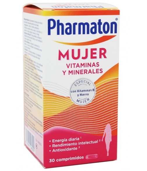 Pharmaton Mujer 12 Vitaminas 6 Minerales 30 Comprimidos