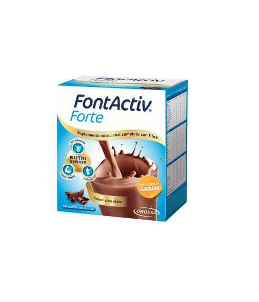 Fontactiv Forte Sabor Chocolate Con Fibra 420g 14 Sobres de 30g