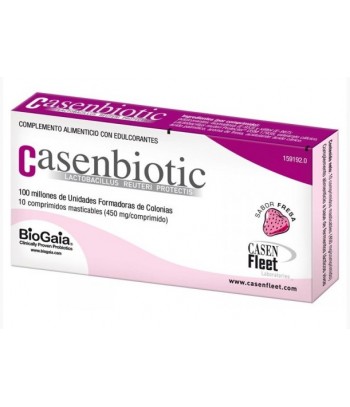 Casenbiotic 10 Comprimidos Masticables 450mg Sabor Fresa