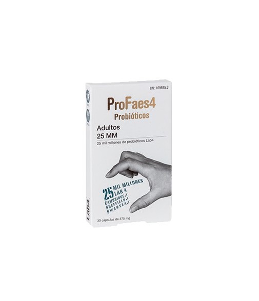 ProFaes4 Adultos Probióticos 25 MM 30 Cápsulas de 375 mg
