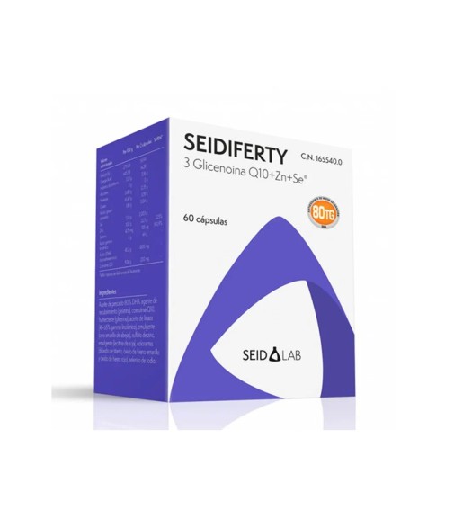 Seidiferty 3 Glycenoin Q10+Zn+Se+DHA 60 Capsules