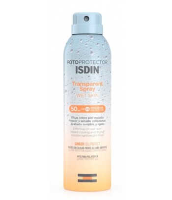 Isdin Fotoprotector Spray Transparente Wet Skin SPF 50 250ml