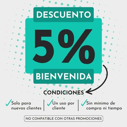 Descuento 5% de bienvenida